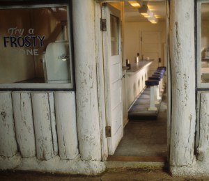 Window view of ice cream machine