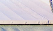 Roof ribbing and edge detail.